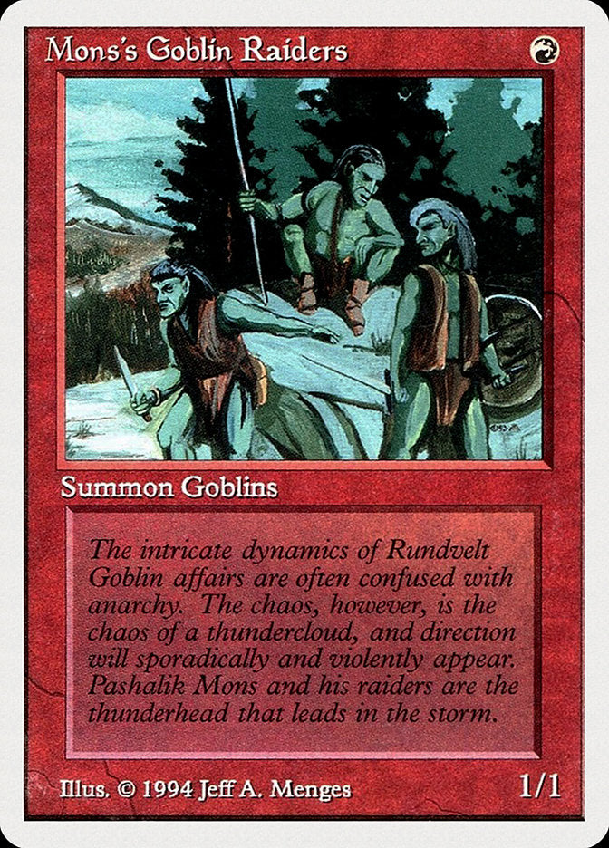 Mons's Goblin Raiders [Summer Magic / Edgar] | Gamers Paradise