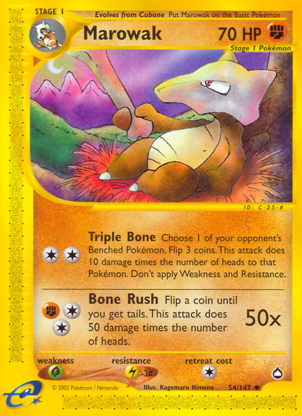 Marowak (54/147) [Aquapolis] | Gamers Paradise