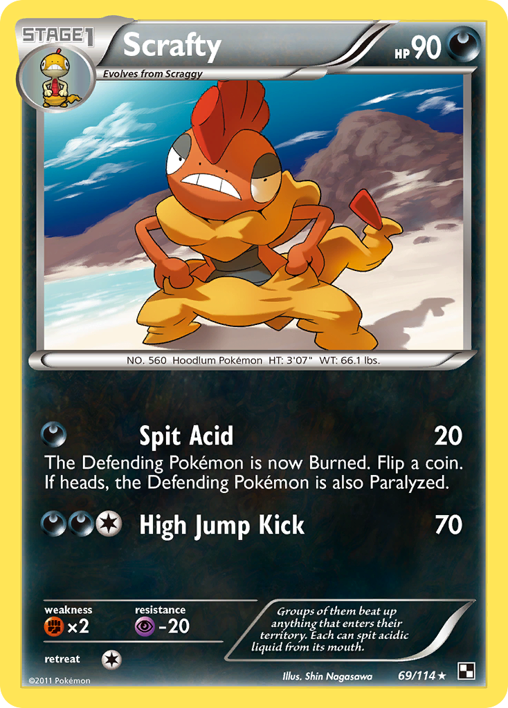 Scrafty (69/114) [Black & White: Base Set] | Gamers Paradise