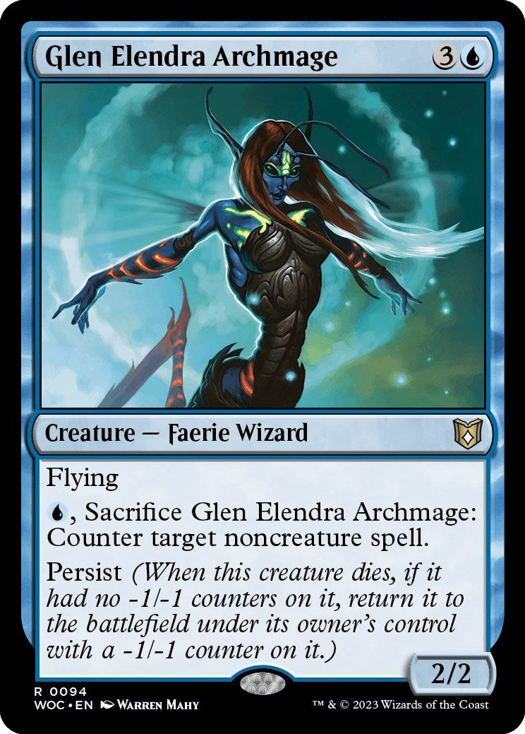 Glen Elendra Archmage [Wilds of Eldraine Commander] | Gamers Paradise