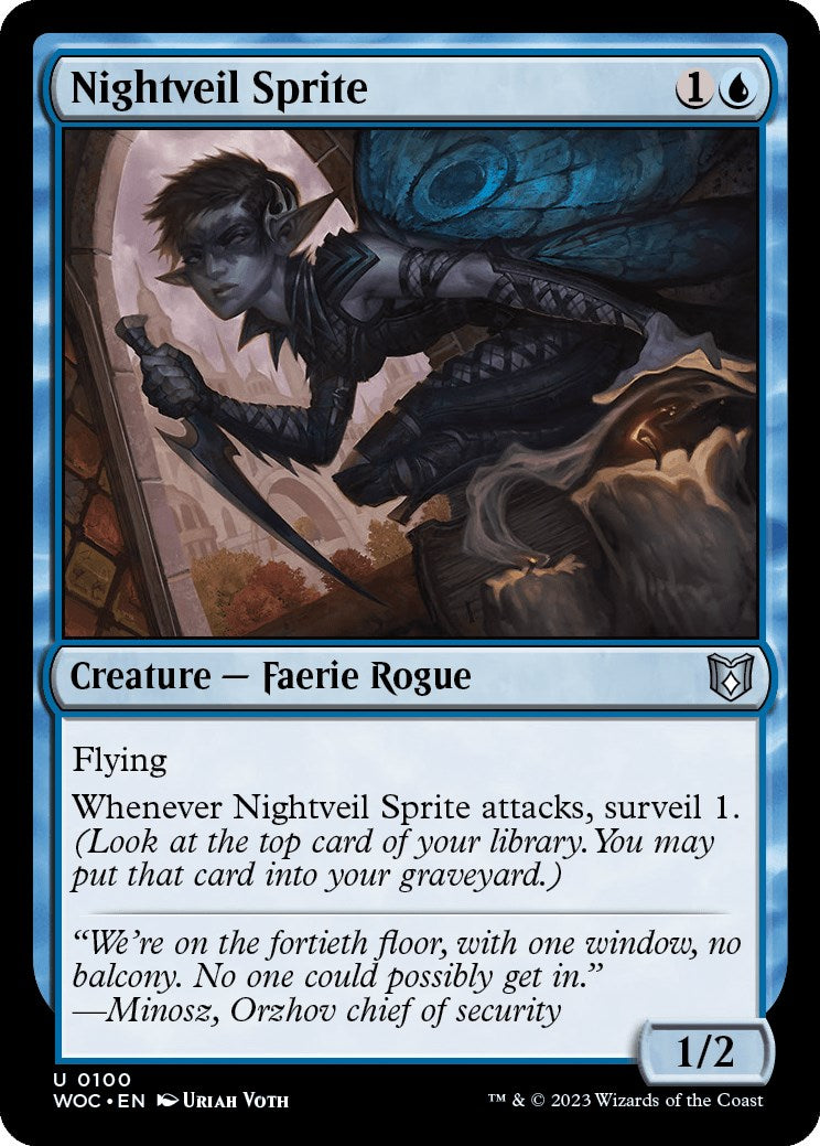 Nightveil Sprite [Wilds of Eldraine Commander] | Gamers Paradise