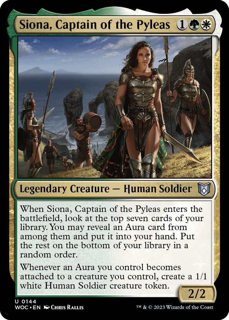 Siona, Captain of the Pyleas [Wilds of Eldraine Commander] | Gamers Paradise