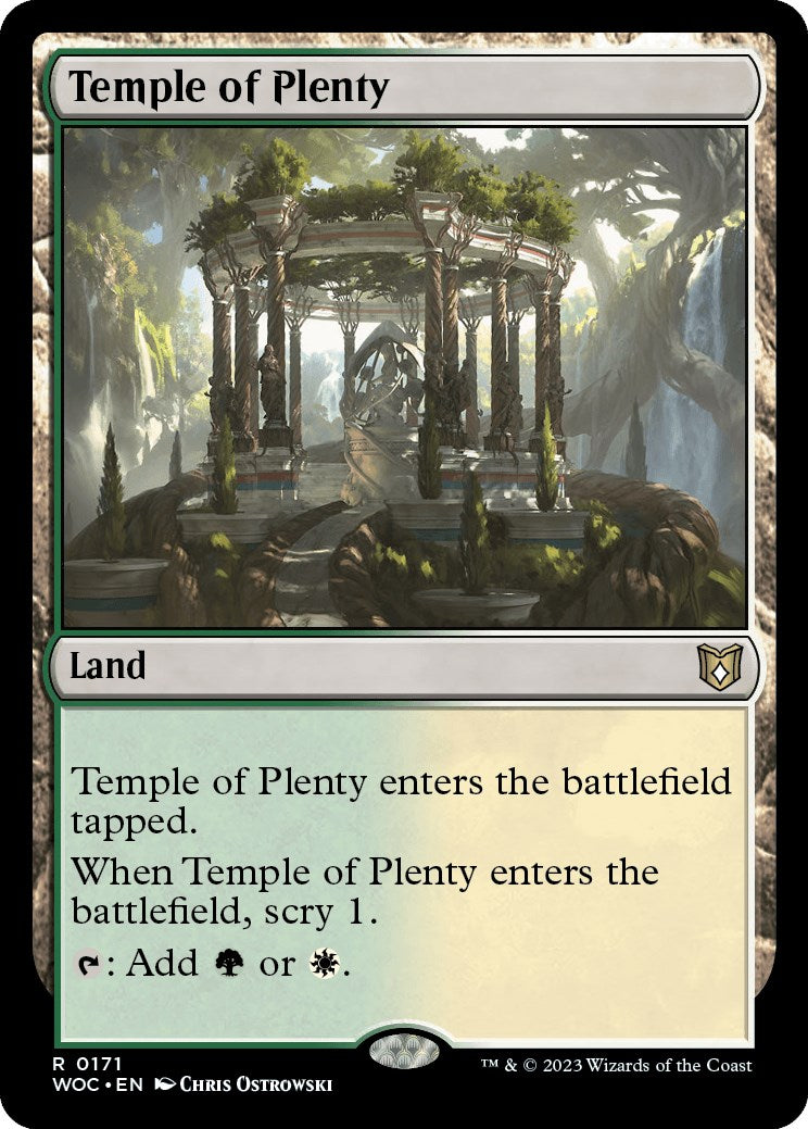 Temple of Plenty [Wilds of Eldraine Commander] | Gamers Paradise