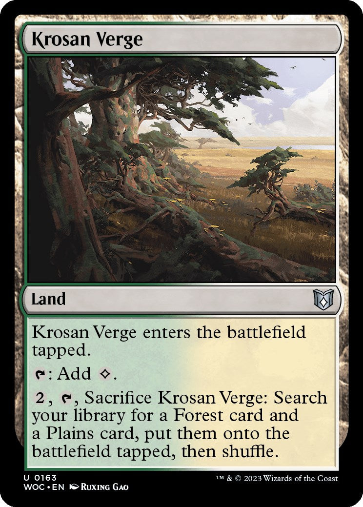 Krosan Verge [Wilds of Eldraine Commander] | Gamers Paradise