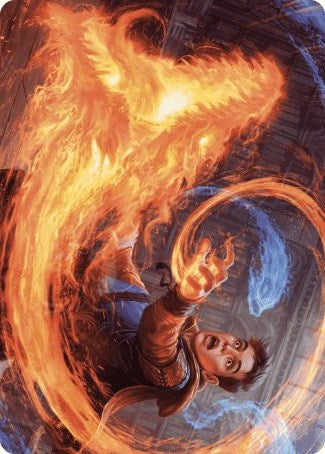 Frantic Firebolt Art Card [Wilds of Eldraine Art Series] | Gamers Paradise