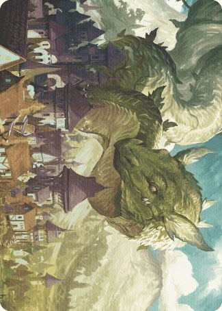 Beanstalk Wurm Art Card [Wilds of Eldraine Art Series] | Gamers Paradise