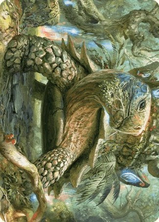 Blossoming Tortoise Art Card [Wilds of Eldraine Art Series] | Gamers Paradise