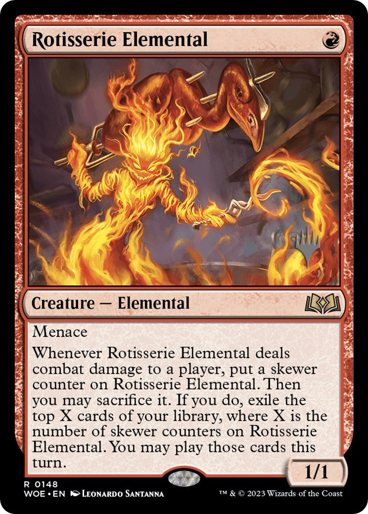 Rotisserie Elemental (Promo Pack) [Wilds of Eldraine Promos] | Gamers Paradise