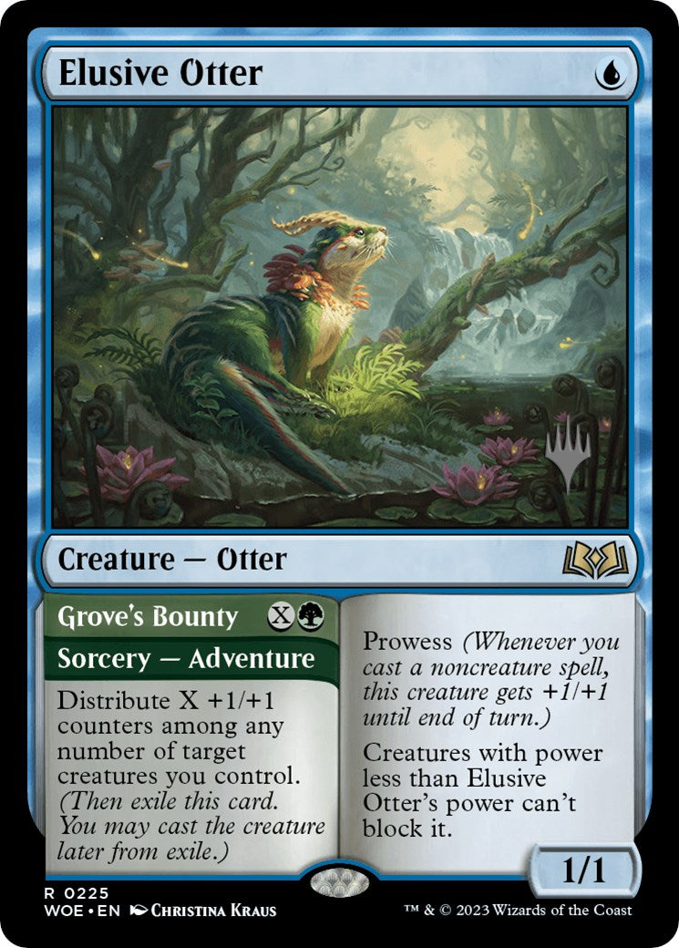 Elusive Otter // Grove's Bounty (Promo Pack) [Wilds of Eldraine Promos] | Gamers Paradise