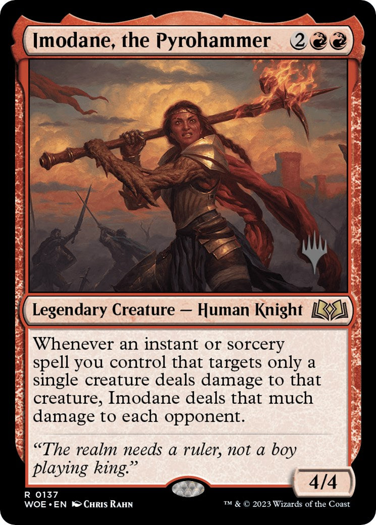 Imodane, the Pyrohammer (Promo Pack) [Wilds of Eldraine Promos] | Gamers Paradise
