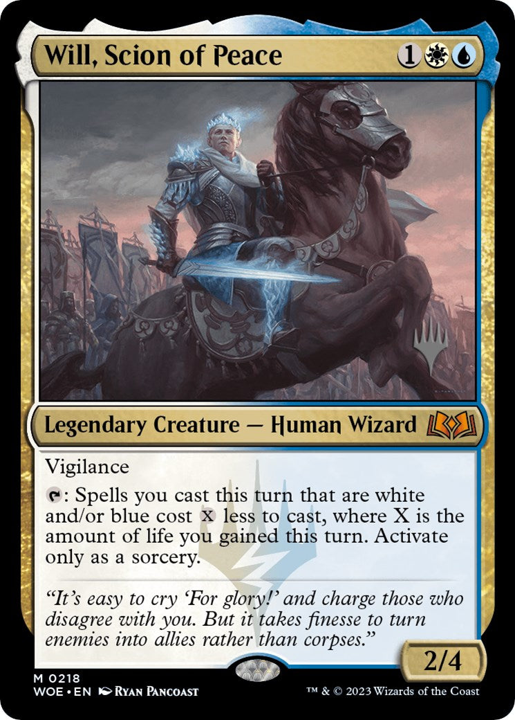 Will, Scion of Peace (Promo Pack) [Wilds of Eldraine Promos] | Gamers Paradise
