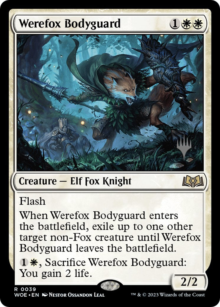 Werefox Bodyguard (Promo Pack) [Wilds of Eldraine Promos] | Gamers Paradise