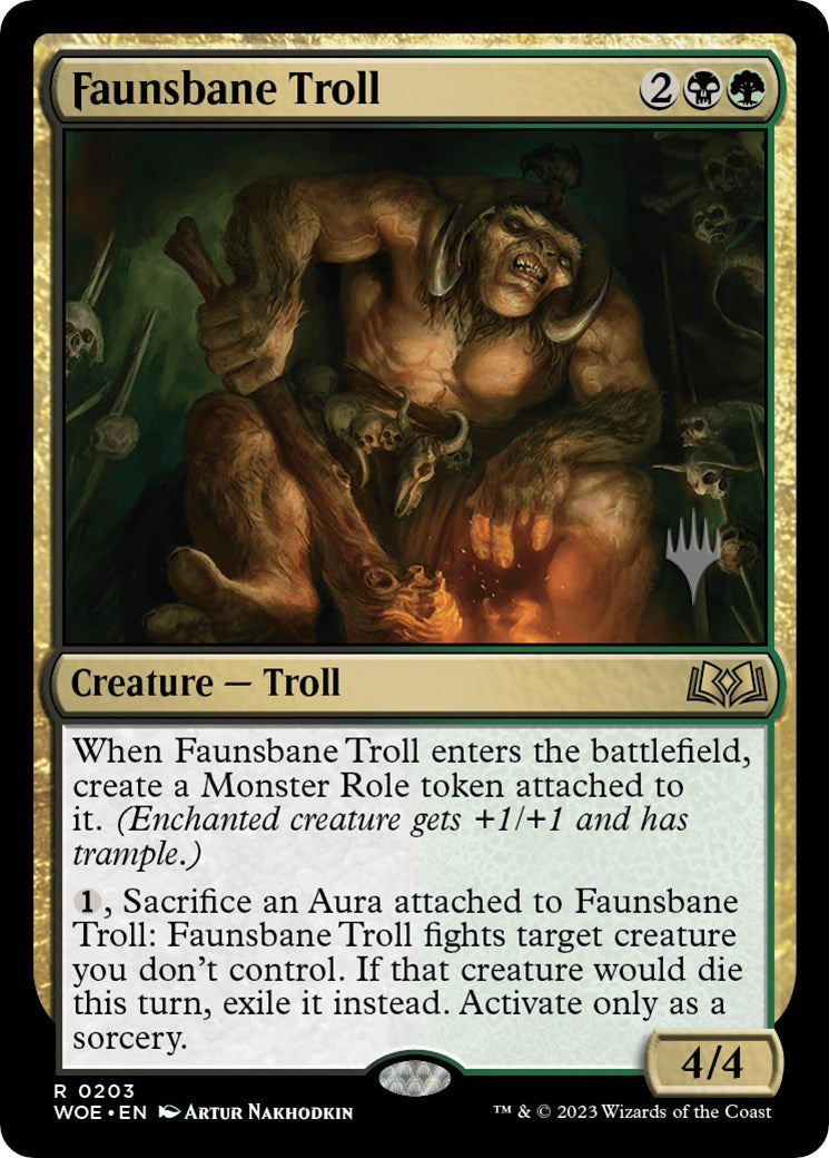Faunsbane Troll (Promo Pack) [Wilds of Eldraine Promos] | Gamers Paradise