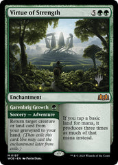 Virtue of Strength // Garenbrig Growth (Promo Pack) [Wilds of Eldraine Promos] | Gamers Paradise