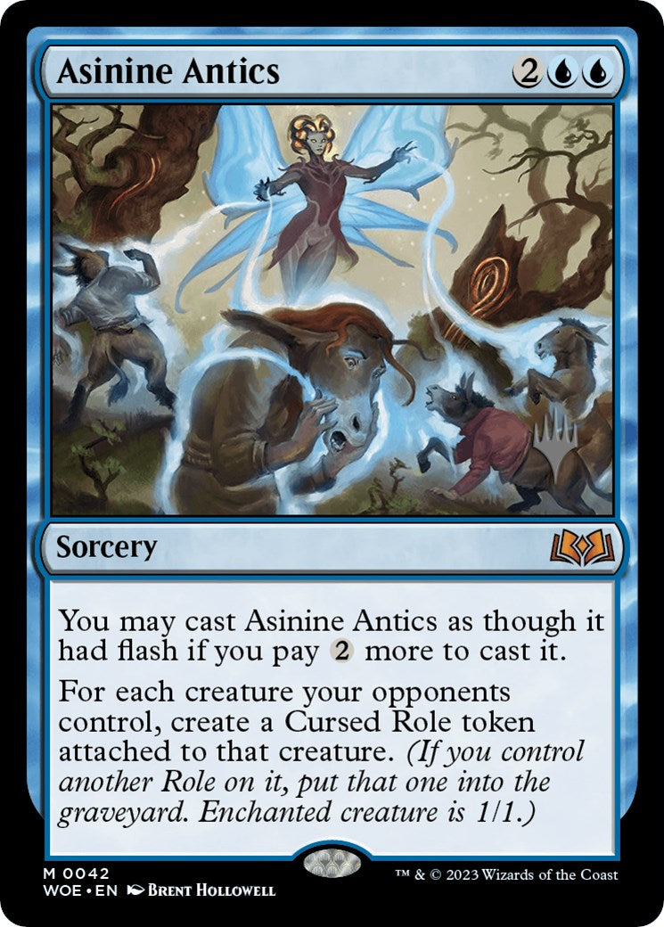 Asinine Antics (Promo Pack) [Wilds of Eldraine Promos] | Gamers Paradise