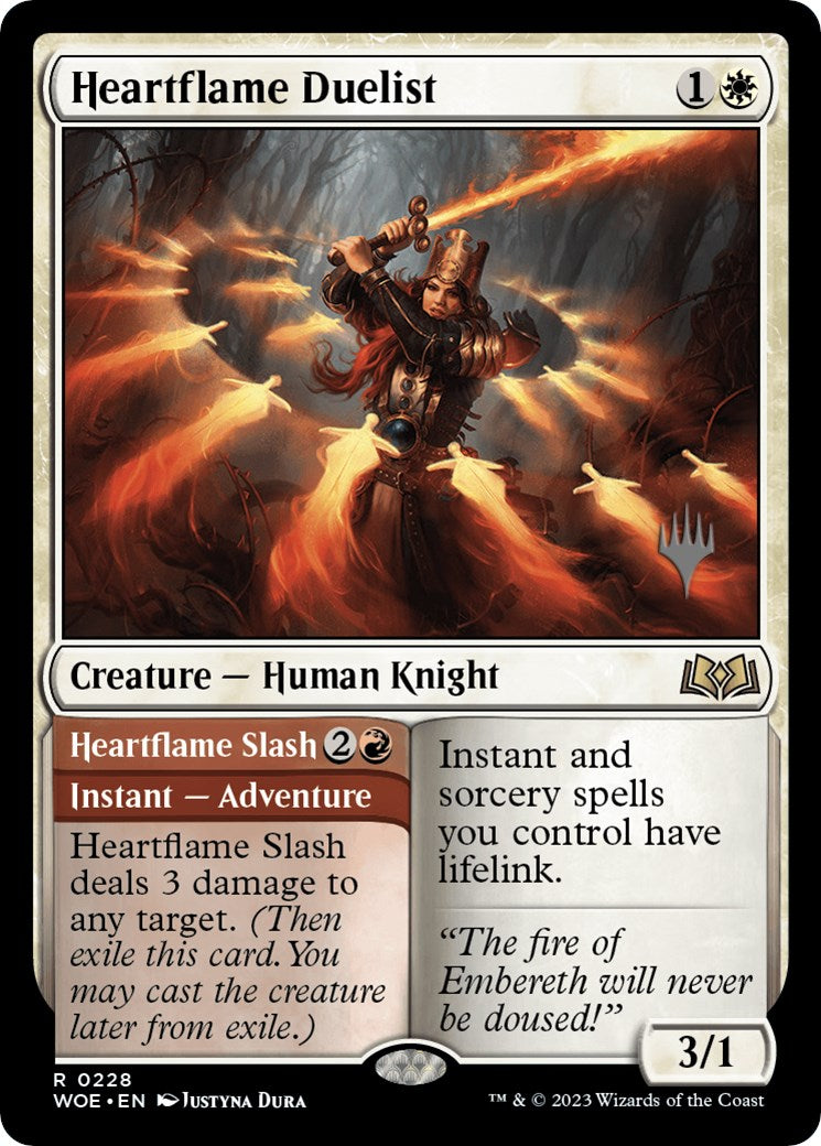 Heartflame Duelist // Heatflame Duelist (Promo Pack) [Wilds of Eldraine Promos] | Gamers Paradise