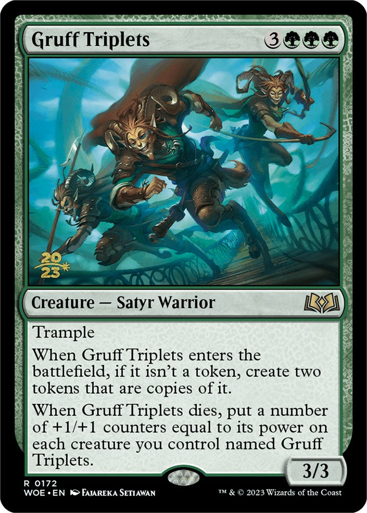 Gruff Triplets [Wilds of Eldraine Prerelease Promos] | Gamers Paradise