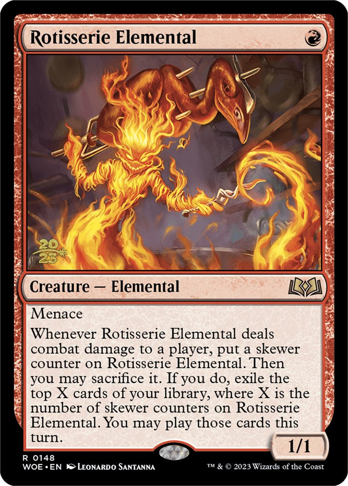 Rotisserie Elemental [Wilds of Eldraine Prerelease Promos] | Gamers Paradise