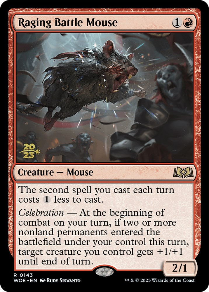 Raging Battle Mouse [Wilds of Eldraine Prerelease Promos] | Gamers Paradise