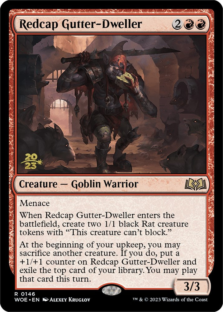 Redcap Gutter-Dweller [Wilds of Eldraine Prerelease Promos] | Gamers Paradise