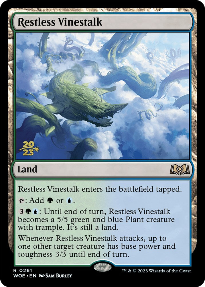 Restless Vinestalk [Wilds of Eldraine Prerelease Promos] | Gamers Paradise