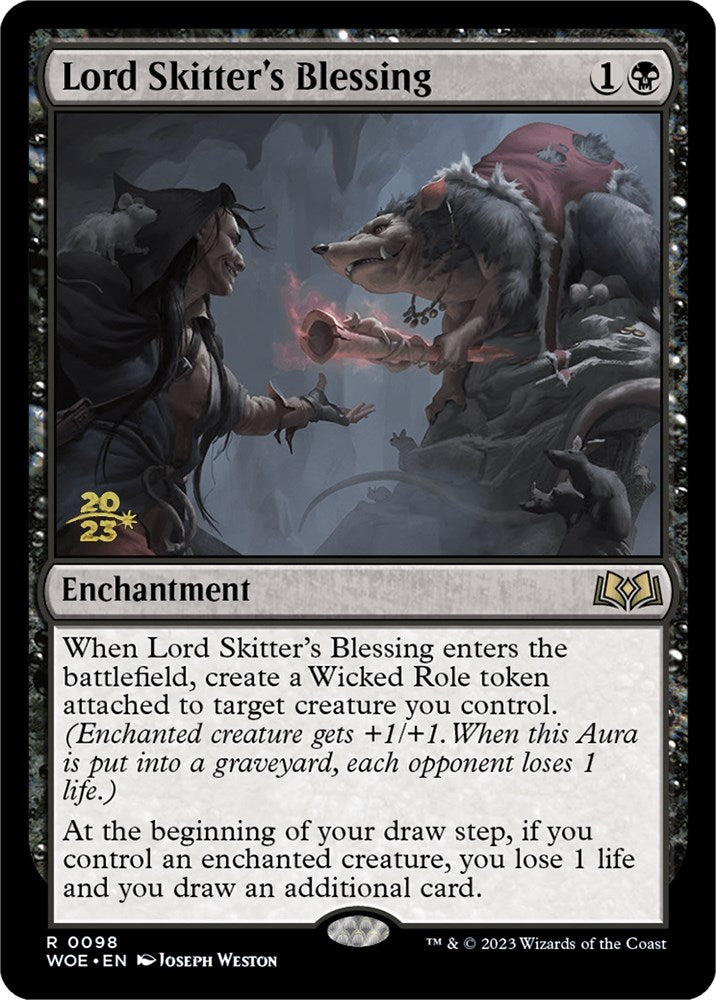 Lord Skitter's Blessing [Wilds of Eldraine Prerelease Promos] | Gamers Paradise