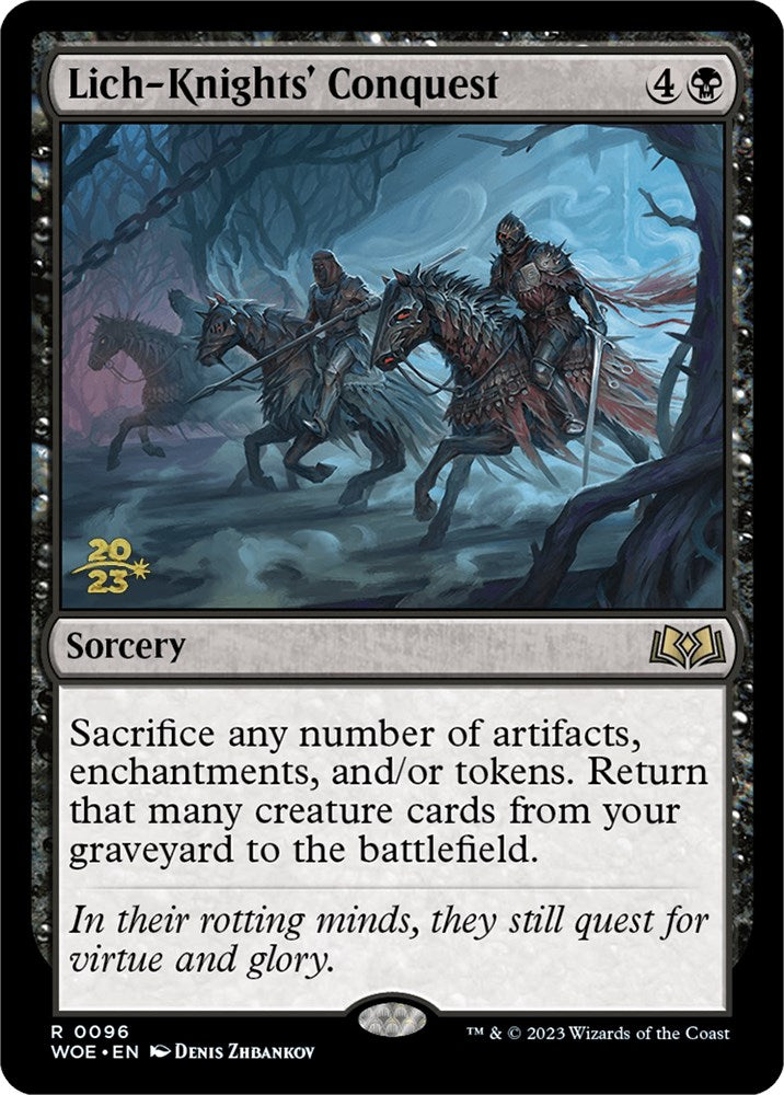 Lich-Knights' Conquest [Wilds of Eldraine Prerelease Promos] | Gamers Paradise