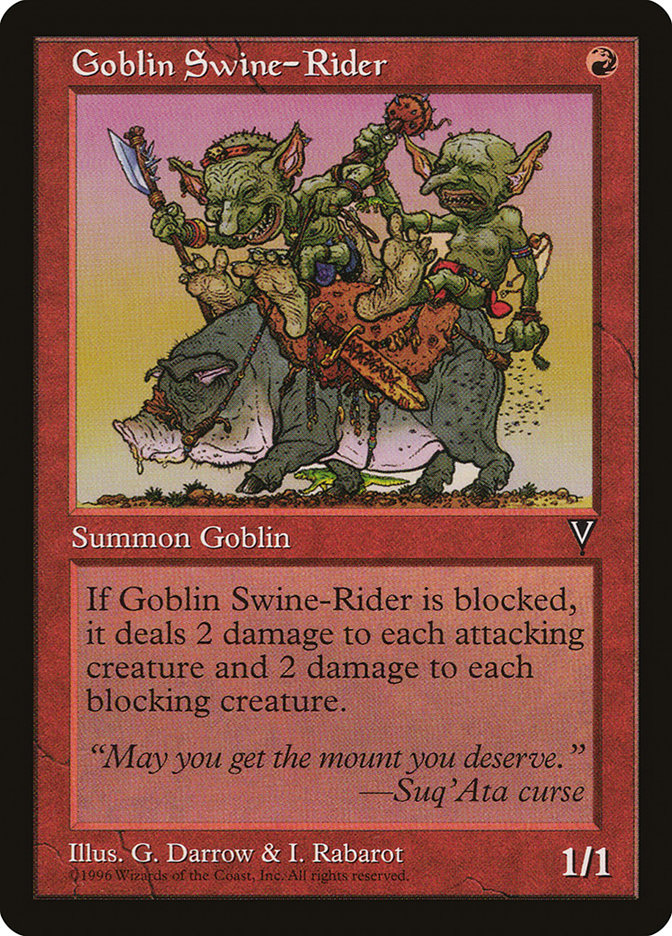 Goblin Swine-Rider [Visions] | Gamers Paradise