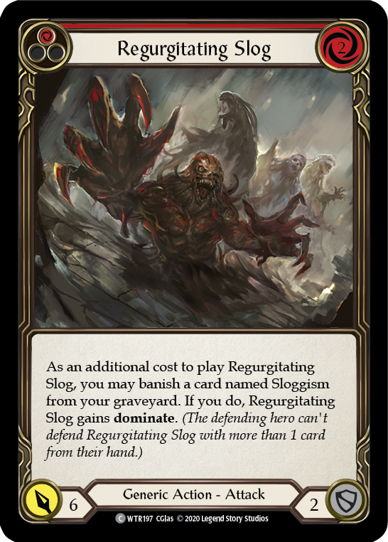 Regurgitating Slog (Red) [U-WTR197] (Welcome to Rathe Unlimited)  Unlimited Rainbow Foil | Gamers Paradise