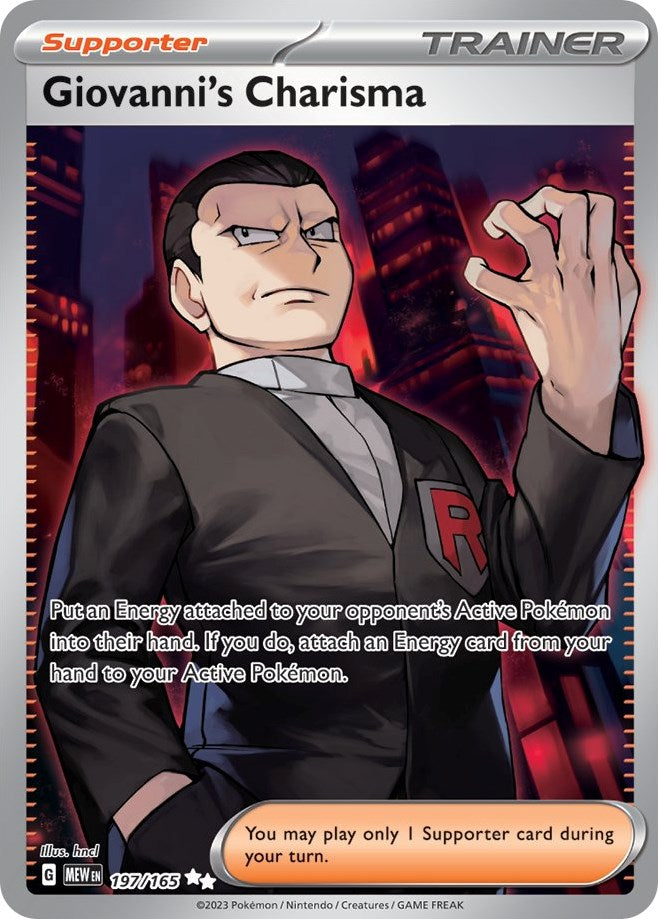 Giovanni's Charisma (197/165) [Scarlet & Violet: 151] | Gamers Paradise