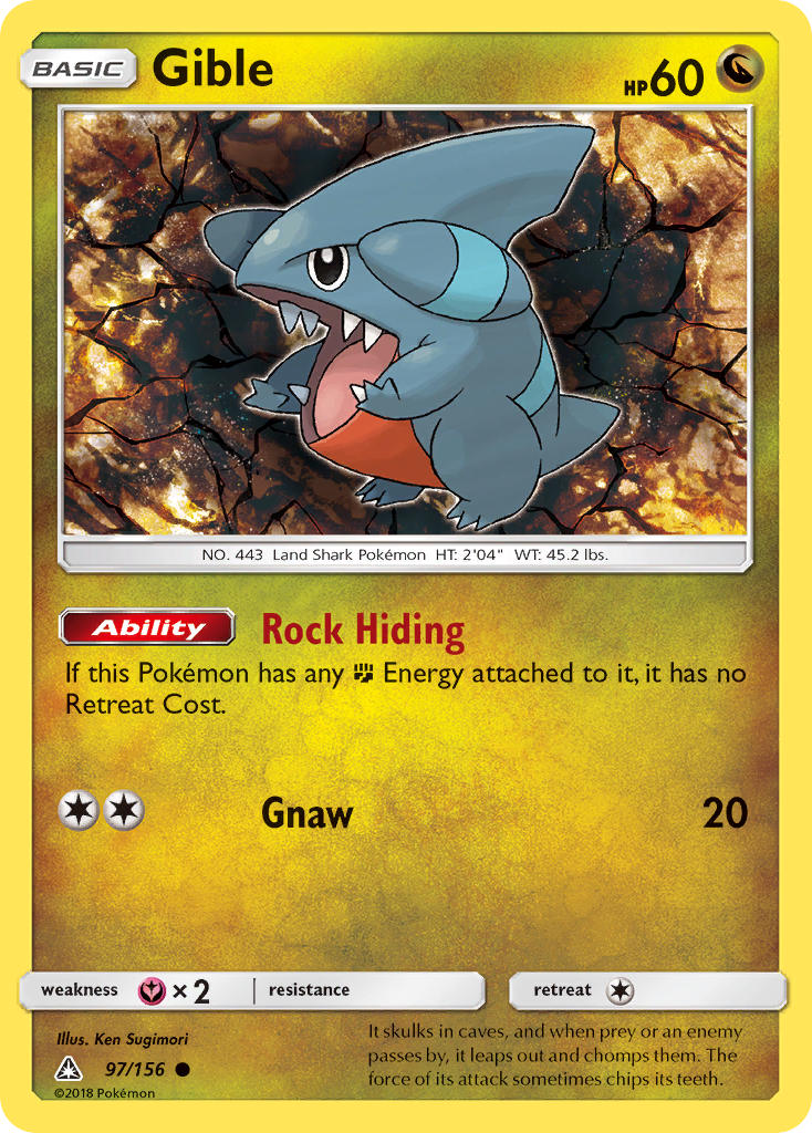Gible (97/156) [Sun & Moon: Ultra Prism] | Gamers Paradise