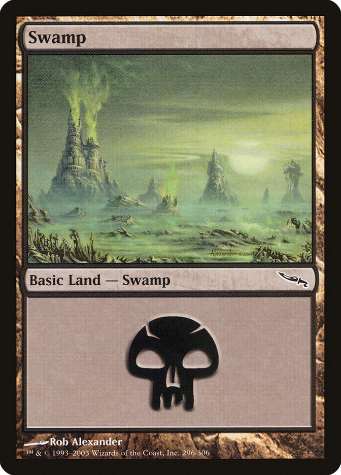 Swamp (296) [Mirrodin] | Gamers Paradise