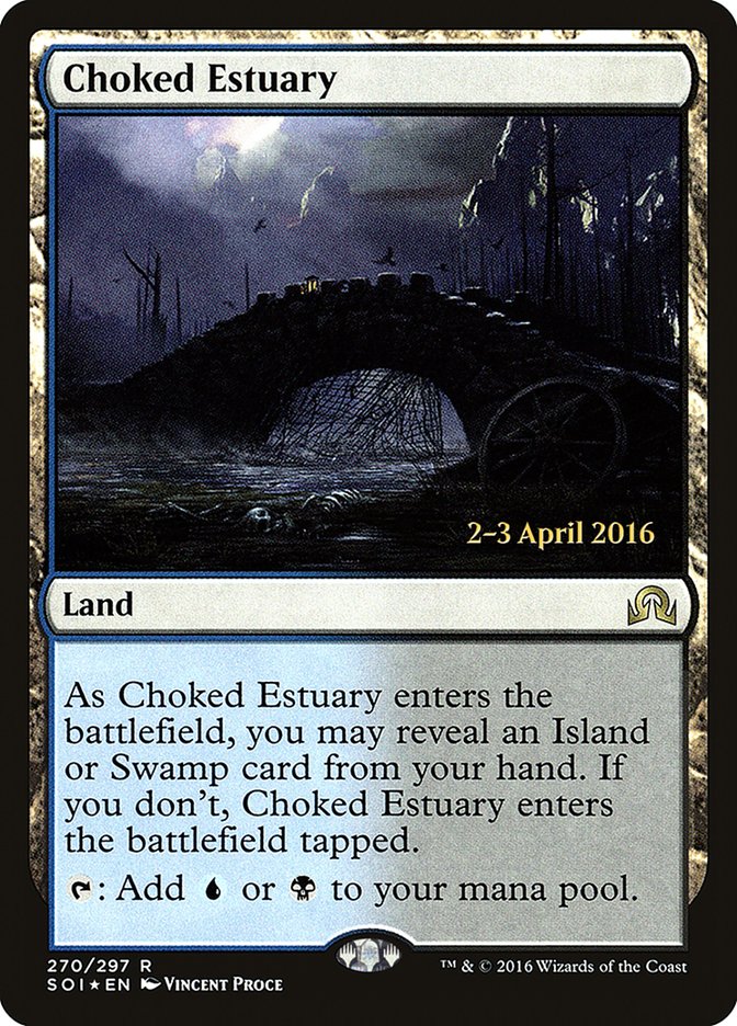 Choked Estuary [Shadows over Innistrad Prerelease Promos] | Gamers Paradise