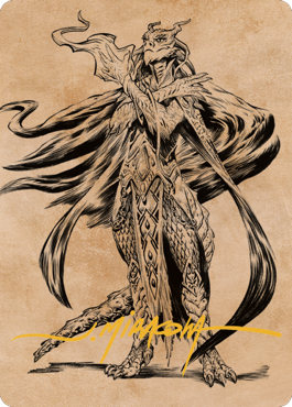 Lozhan, Dragons' Legacy Art Card (Gold-Stamped Signature) [Commander Legends: Battle for Baldur's Gate Art Series] | Gamers Paradise
