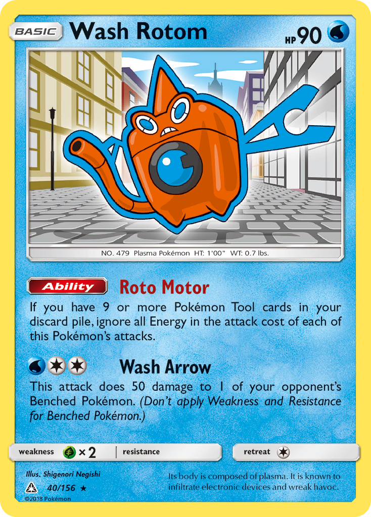 Wash Rotom (40/156) [Sun & Moon: Ultra Prism] | Gamers Paradise
