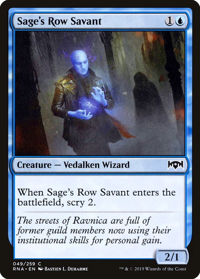 Sage's Row Savant [Ravnica Allegiance] | Gamers Paradise