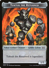 Human Soldier // Tuktuk the Returned Double-Sided Token [Double Masters Tokens] | Gamers Paradise