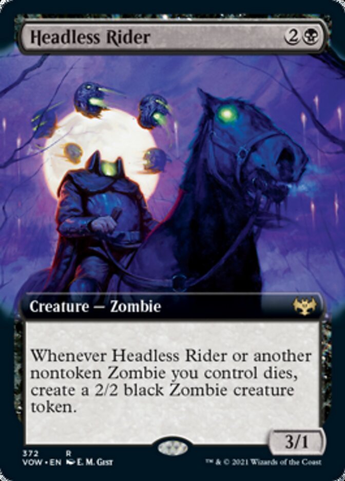 Headless Rider (Extended Art) [Innistrad: Crimson Vow] | Gamers Paradise