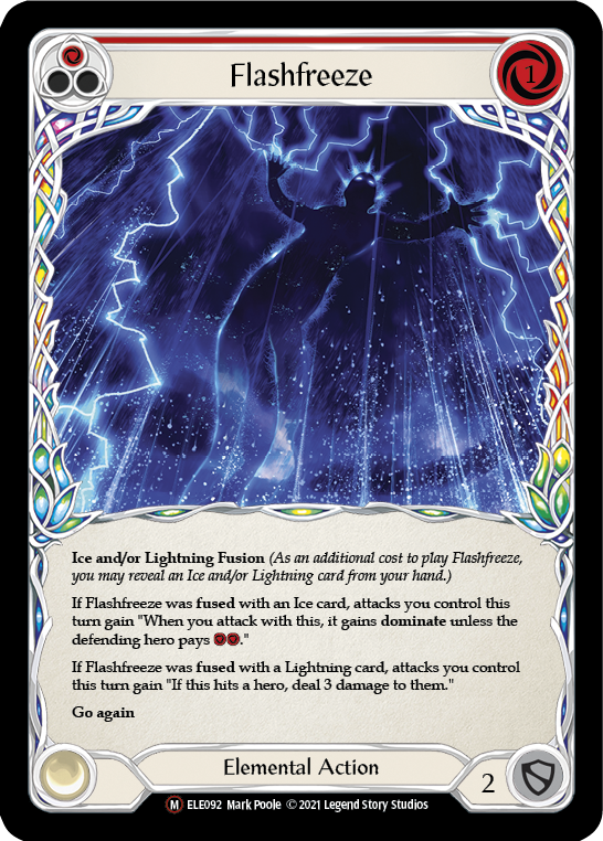 Flashfreeze [U-ELE092] Unlimited Rainbow Foil | Gamers Paradise