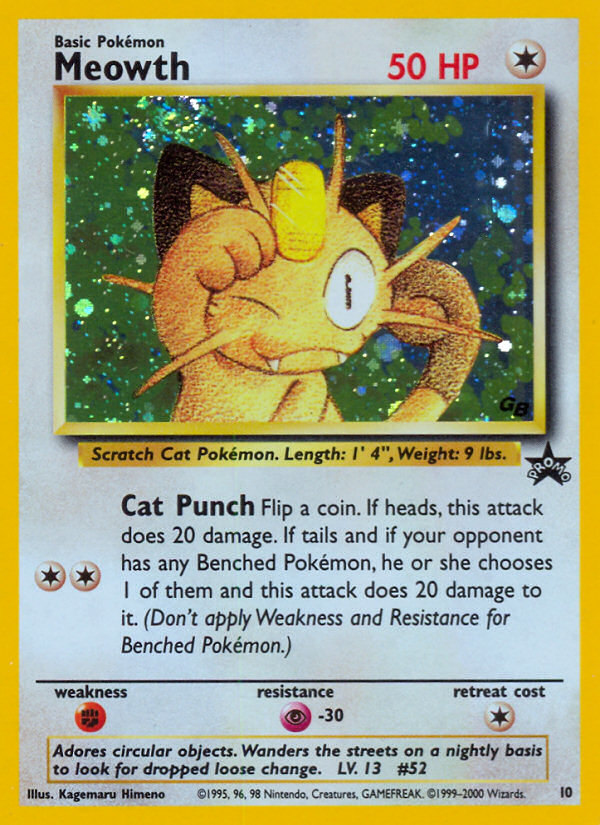 Meowth (10) [Wizards of the Coast: Black Star Promos] | Gamers Paradise