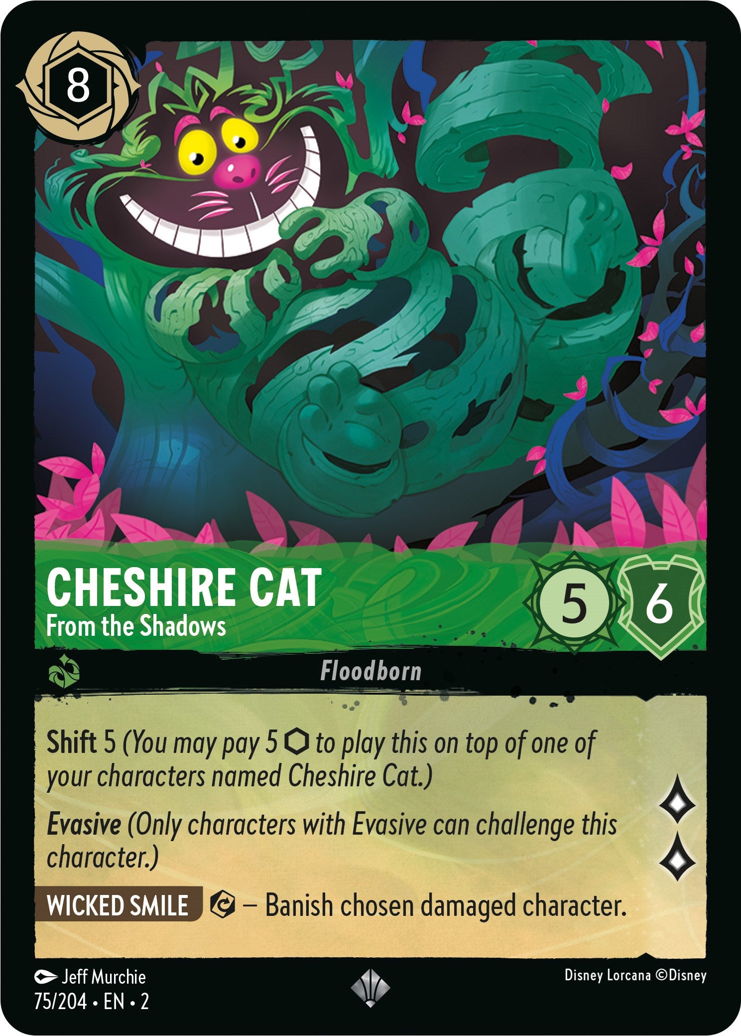 Cheshire Cat - From the Shadows (75/204) [Rise of the Floodborn] | Gamers Paradise