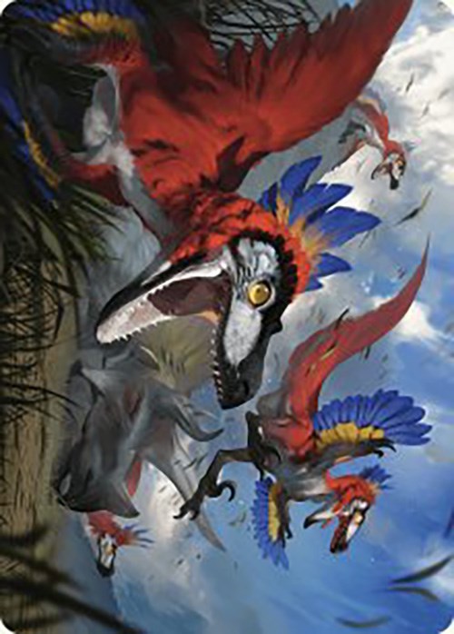 Wrathful Raptors Art Card [The Lost Caverns of Ixalan Art Series] | Gamers Paradise