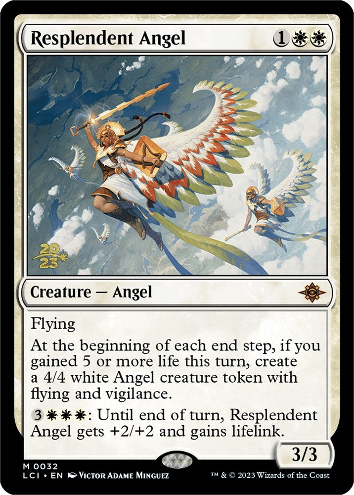 Resplendent Angel (LCI) [The Lost Caverns of Ixalan Prerelease Cards] | Gamers Paradise