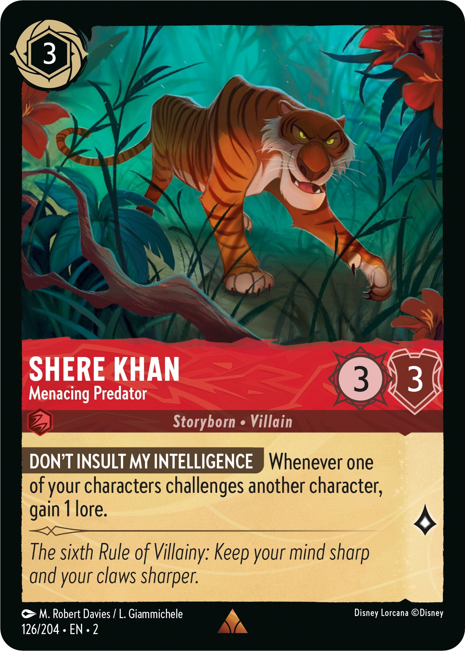 Shere Khan - Menacing Predator (126/204) [Rise of the Floodborn] | Gamers Paradise
