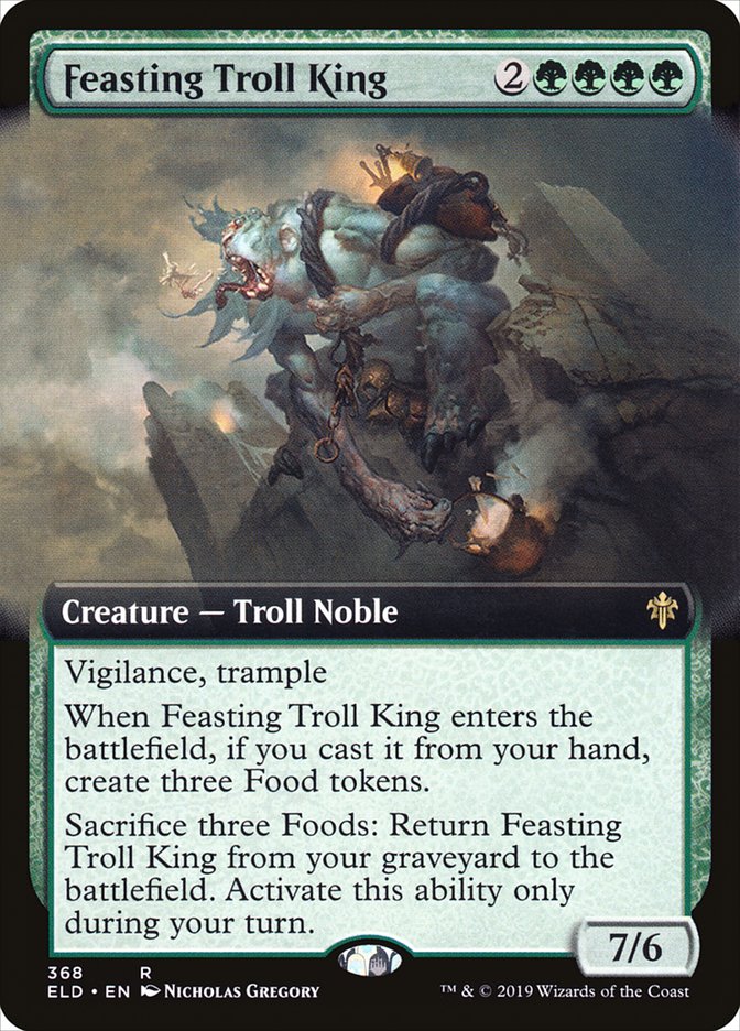 Feasting Troll King (Extended Art) [Throne of Eldraine] | Gamers Paradise