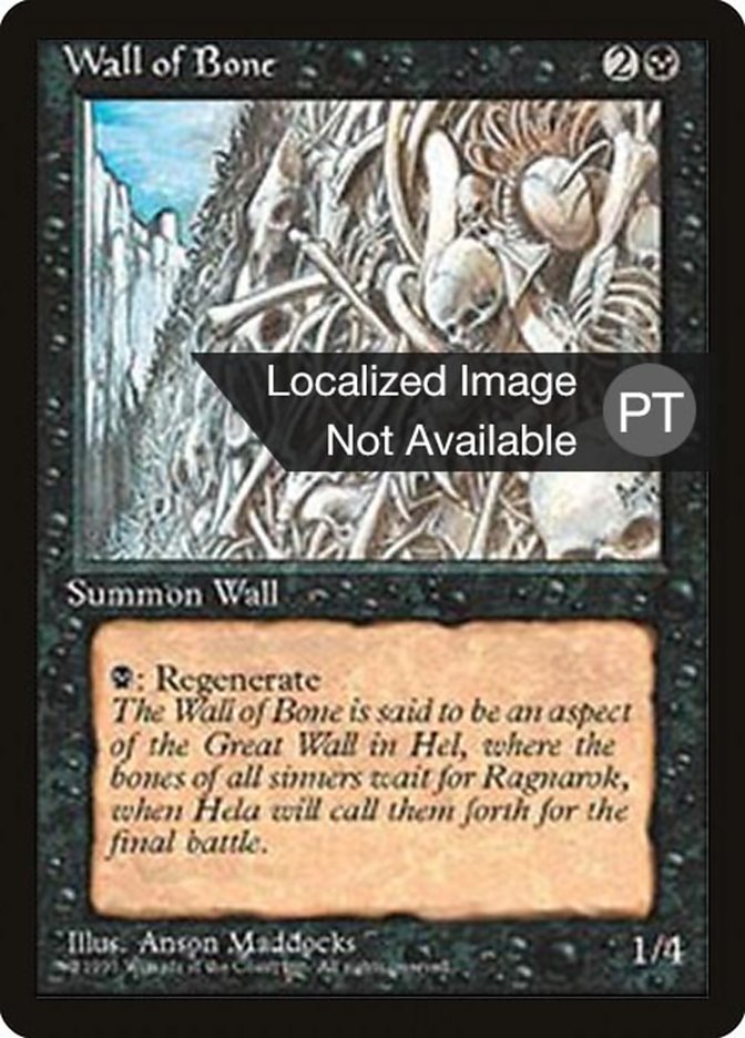Wall of Bone [Fourth Edition (Foreign Black Border)] | Gamers Paradise