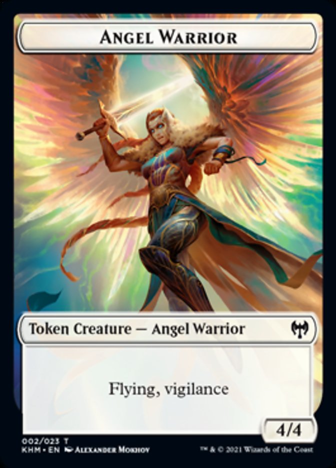 Angel Warrior Token [Kaldheim Tokens] | Gamers Paradise