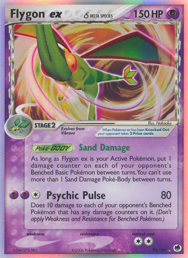 Flygon ex (92/101) (Delta Species) [EX: Dragon Frontiers] | Gamers Paradise