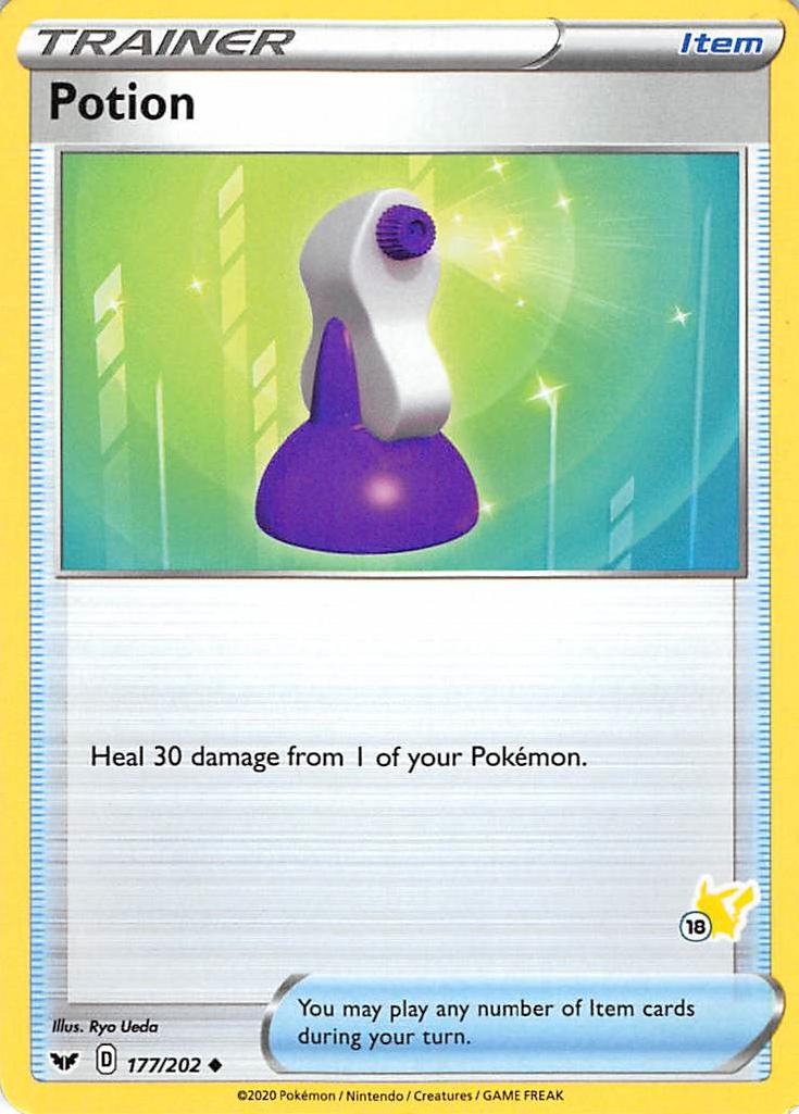 Potion (177/202) (Pikachu Stamp #18) [Battle Academy 2022] | Gamers Paradise