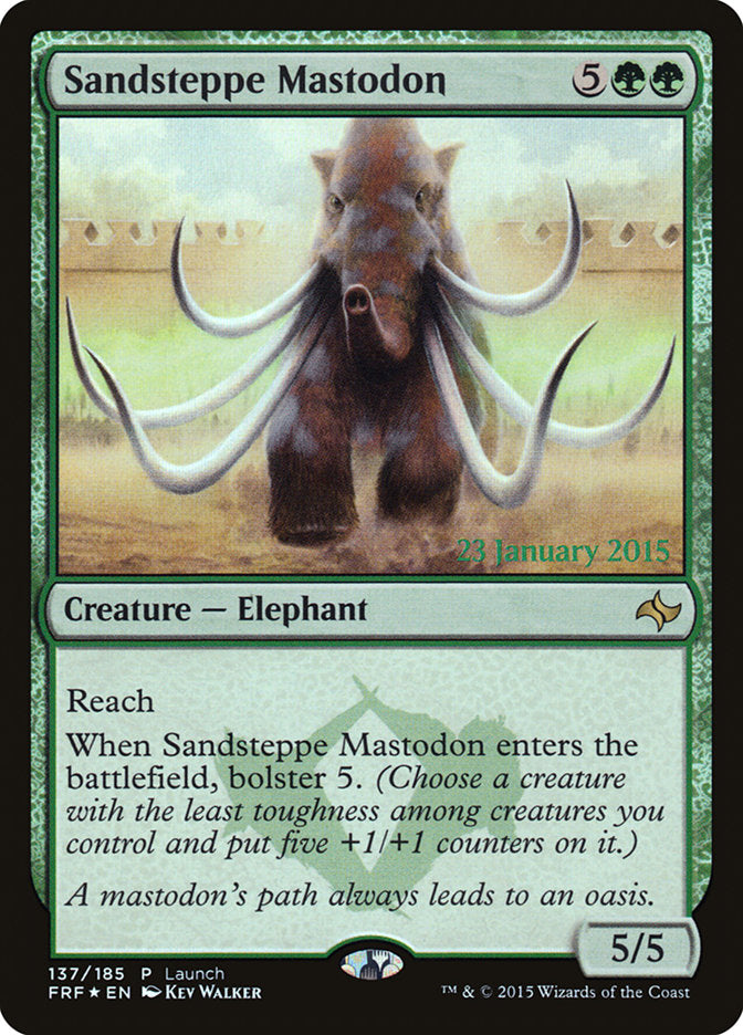 Sandsteppe Mastodon (Launch) [Fate Reforged Prerelease Promos] | Gamers Paradise